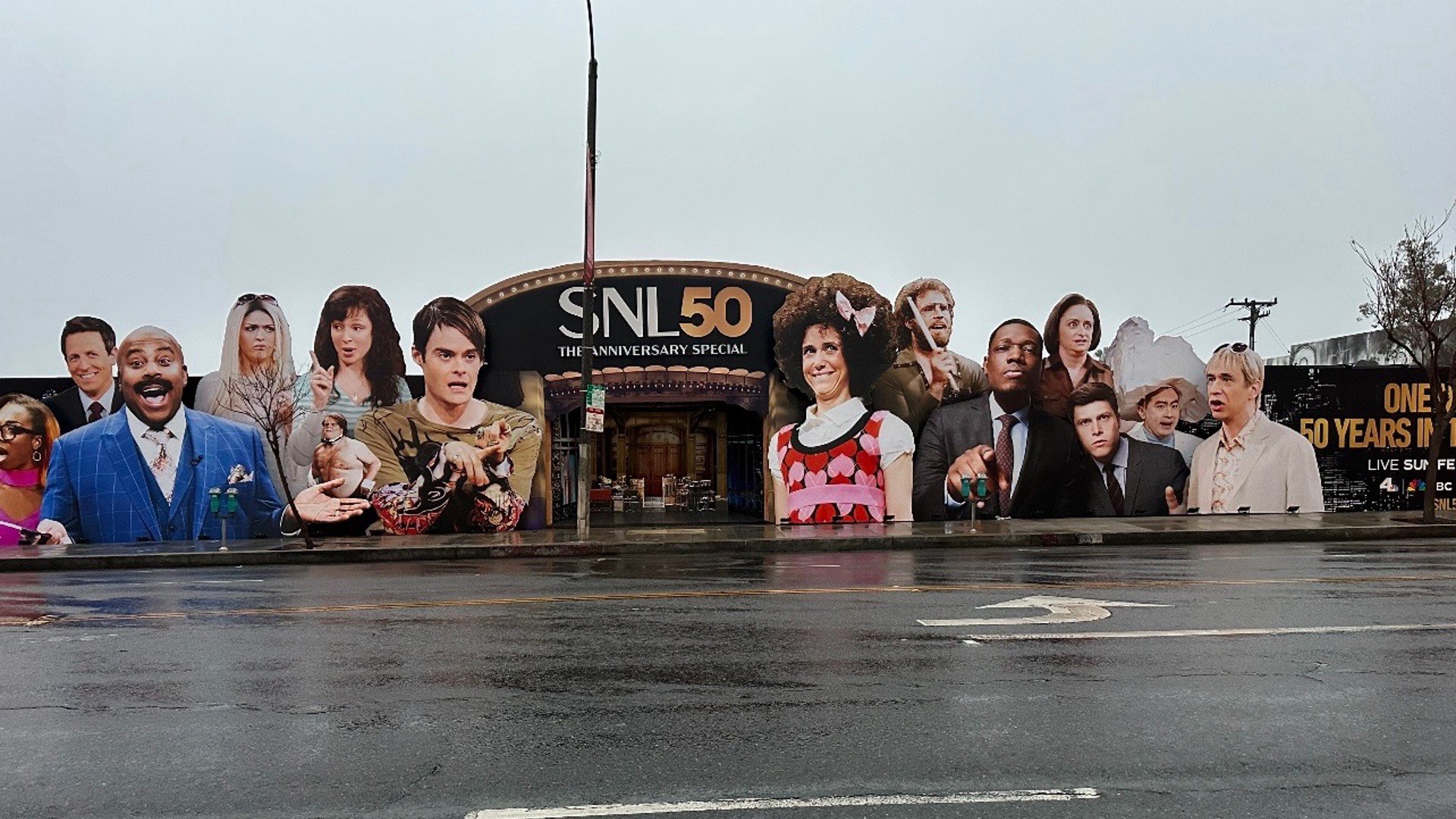 Saturday Night Live 50th streetscape takeover